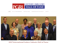 Tablet Screenshot of lotteryindustryhalloffame.com